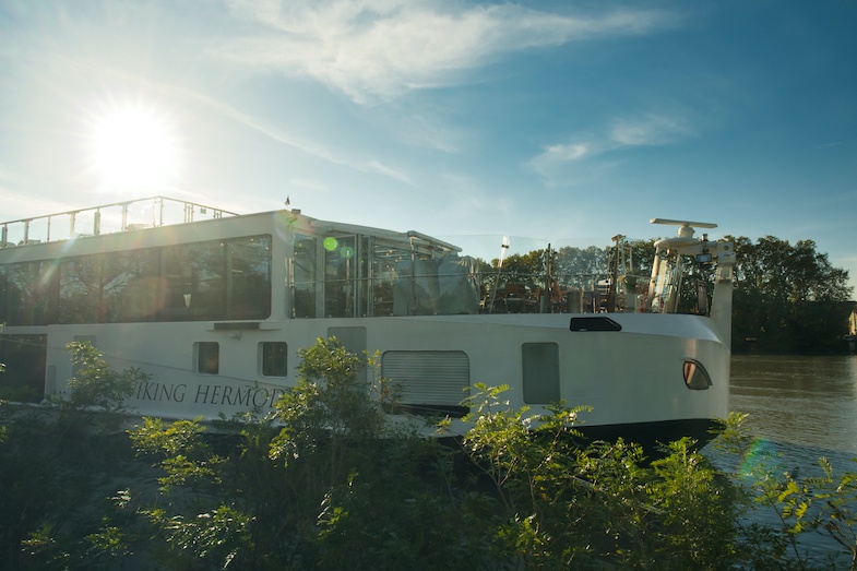 Viking River Cruise Hermod docked in Avignon