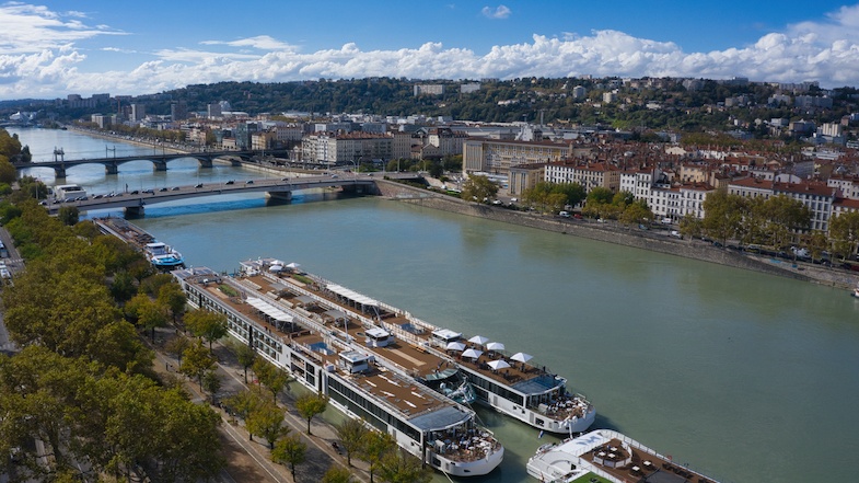 Rhone River Cruise to Lyon - Aerial photo by Mike Shubic