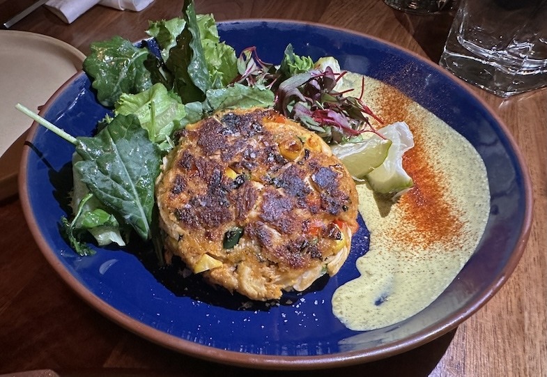 Crab cake at Austin Restaurant 