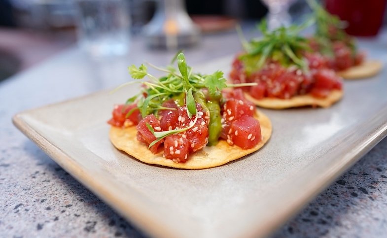 Ahi Tuna Tostadas at SaltRock Kitchen - Photo by Mike Shubic