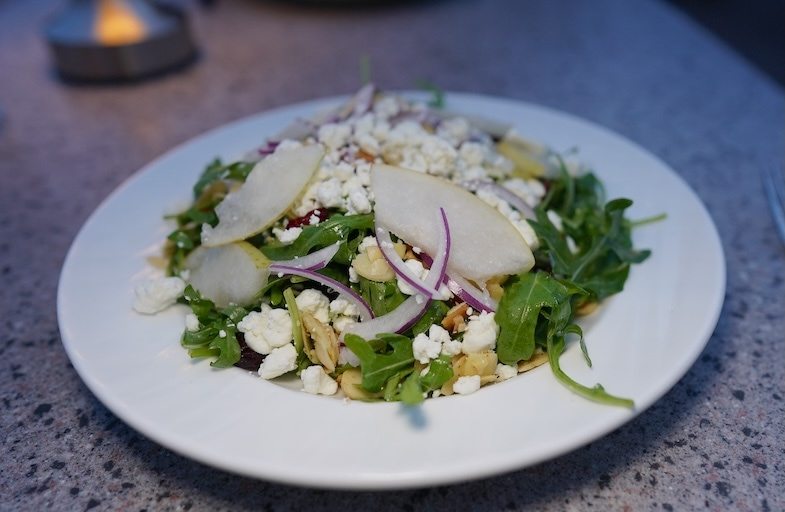 Pear & Arugula salad at SaltRock Kitchen in Sedona