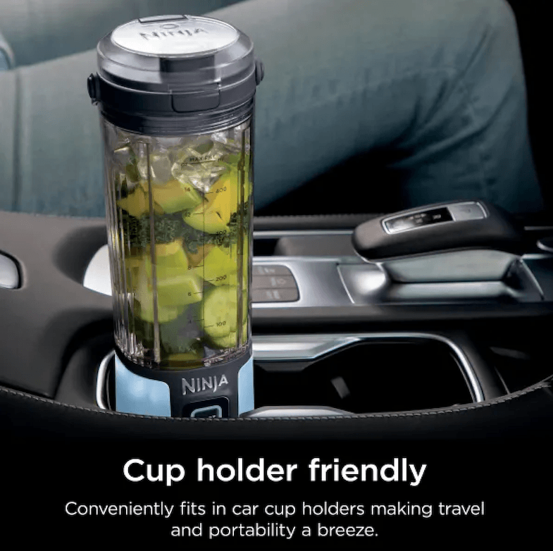 One of the best road trip items you can get is the Ninja Blast blender. 