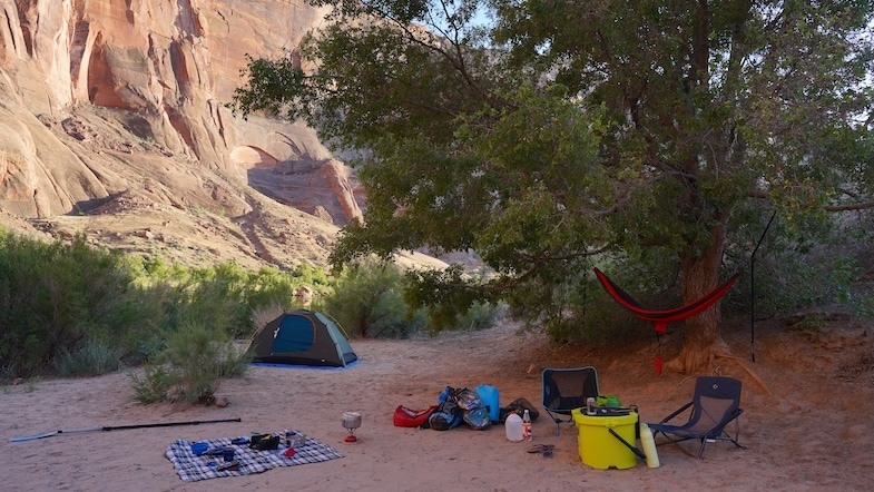 Camping at Horseshoe Bend