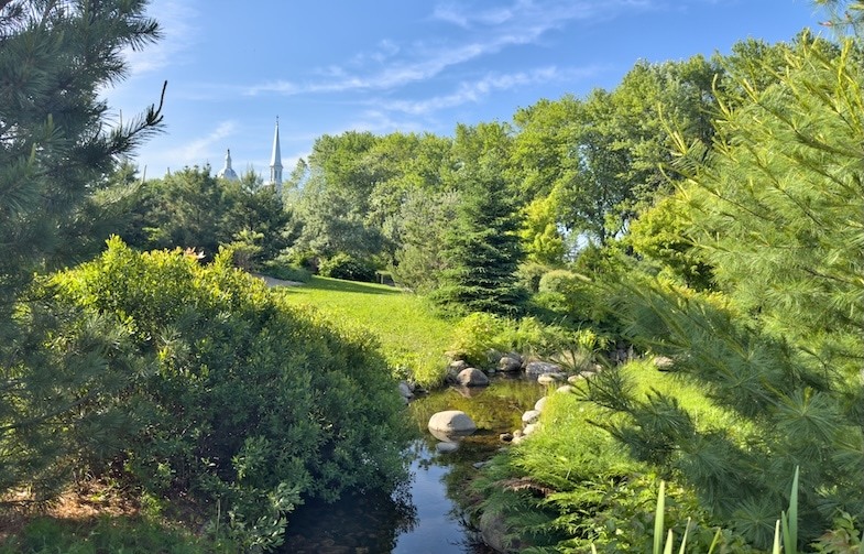 Jardin de Francois botanical garden right next to the Hotel Le Germain Charlevoix