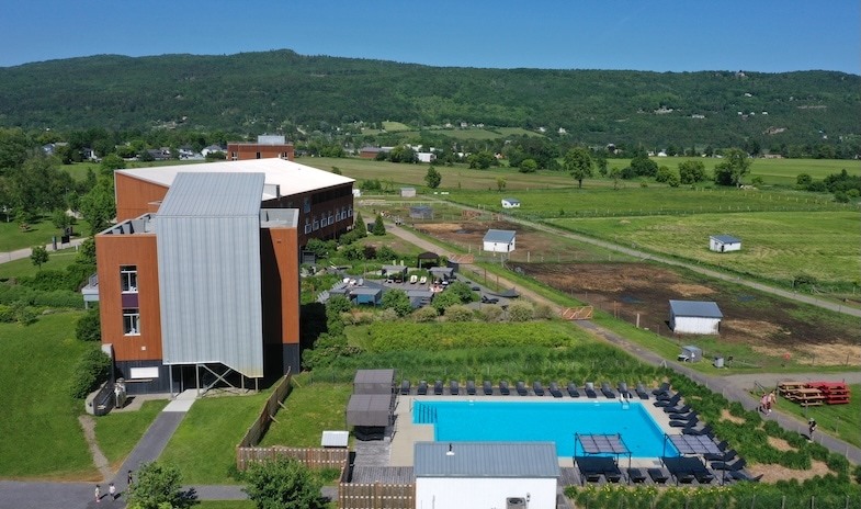 Side view of Hotel Le Germain Charlevoix by Mike Shubic