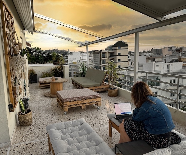 Airbnb with a view of the Acropolis