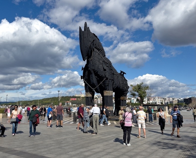 Trojan Horse in Troy, Turkey