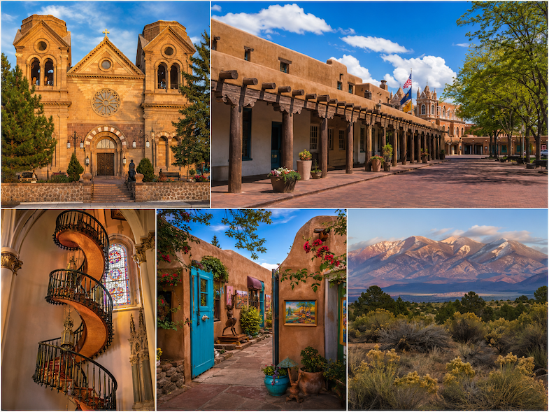 Santa Fe New Mexico, a stop from Phoenix to Colorado Springs