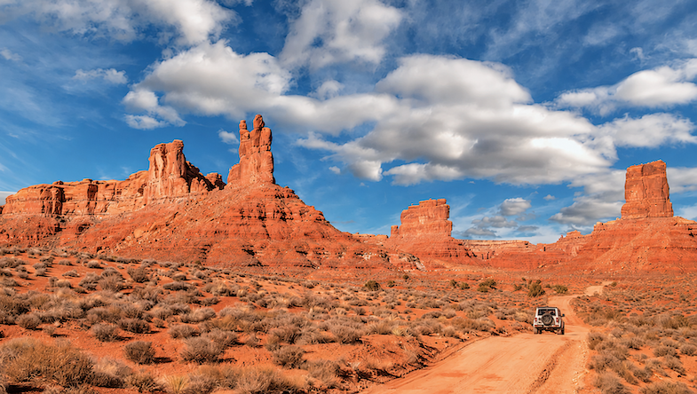 Valley of the Gods is an amazing place to see on a Phoenix to Colorado Springs road trip