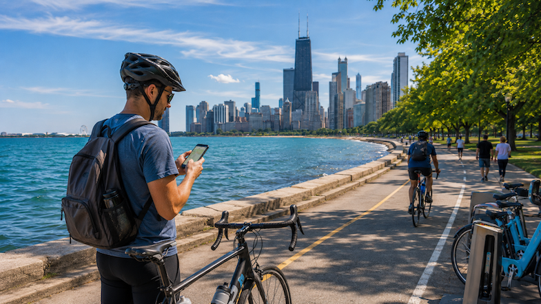 Chicago Lakefront Trail bike ride