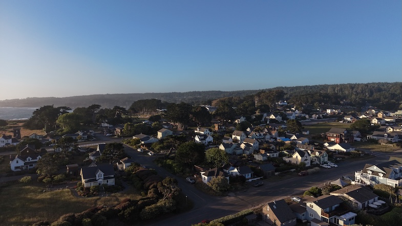 downtown Mendocino, California